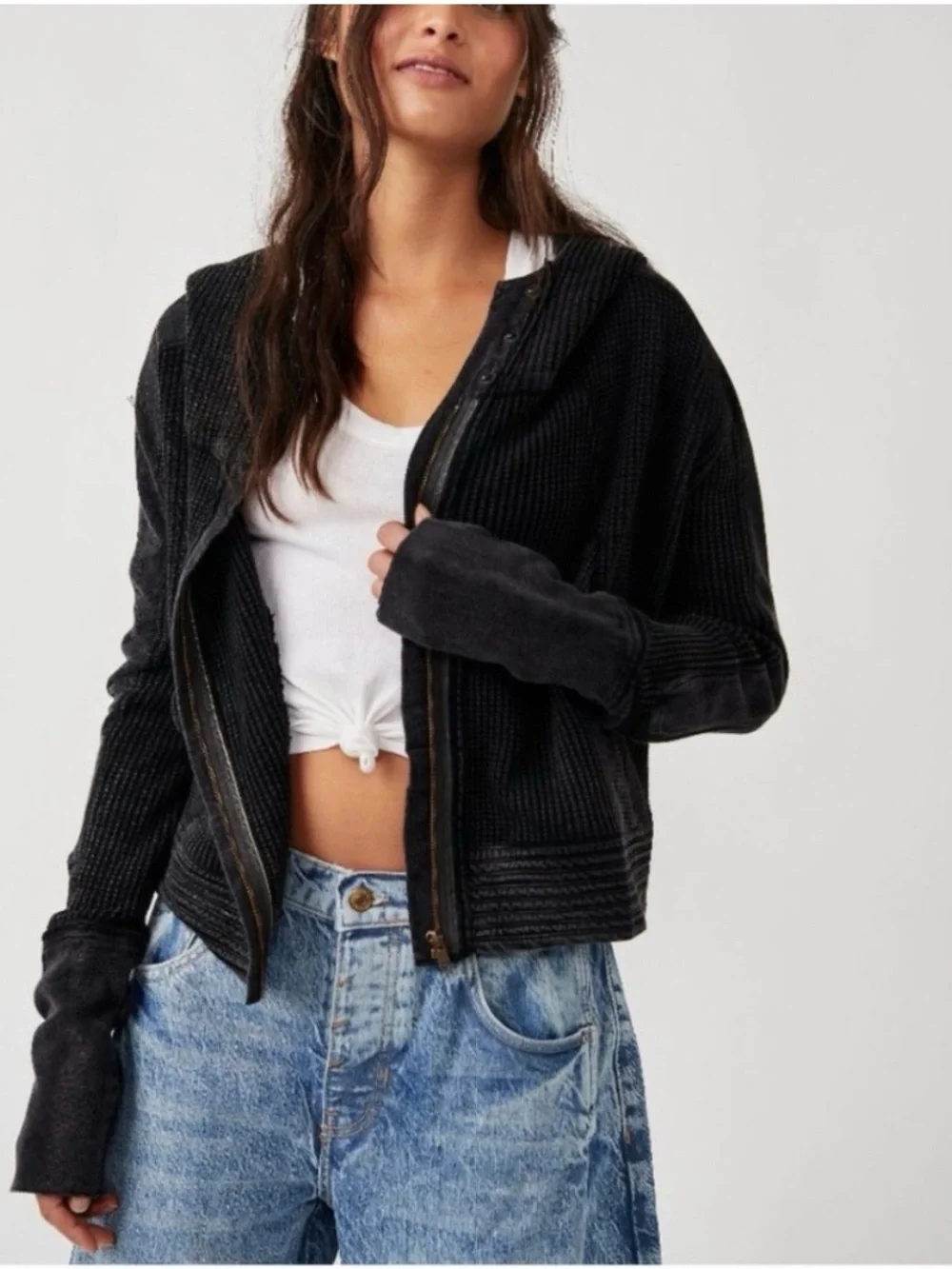Free People One Mason Hoodie size Large